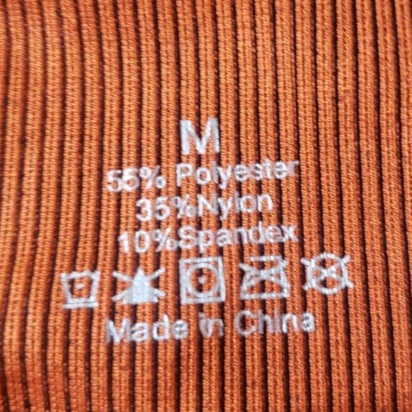 Orange and Brown Workout Shorts - Picture 11 of 11